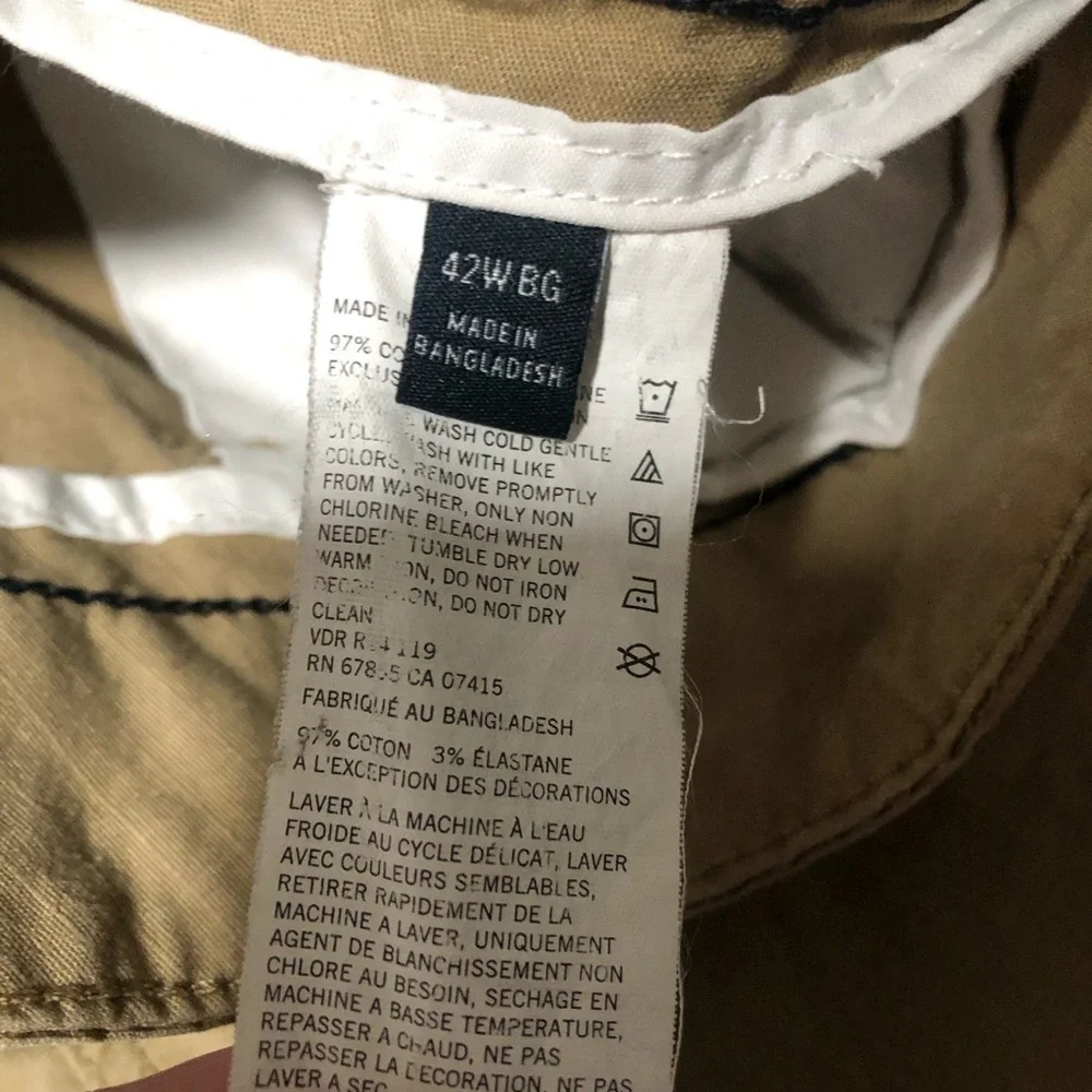 Nautica Men's Size 42 Tan Khaki Stretch Cargo Shorts